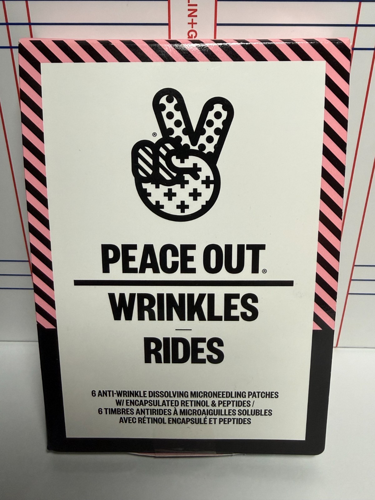 PEACE OUT Wrinkles 6 ANTI WRINKLE DISSOLVING MICRONEEDLING PATCHES w/retinol