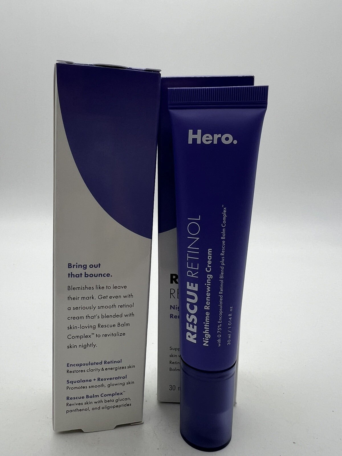 (2)Hero Rescue Retinol Nighttime Renewing Cream 1.014 oz.