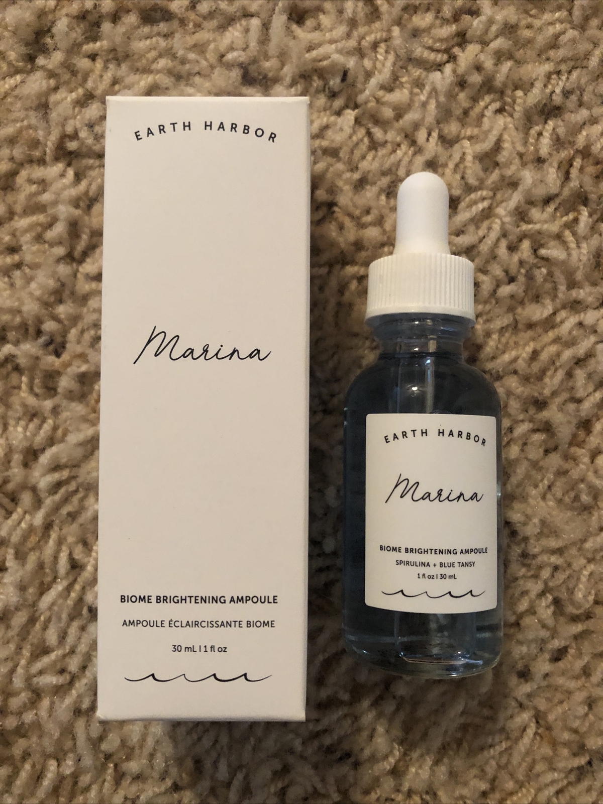 Earth Harbor Marina Biome Brightening Ampoule 1 oz 30ml Full Size ~ NIB!! 💙