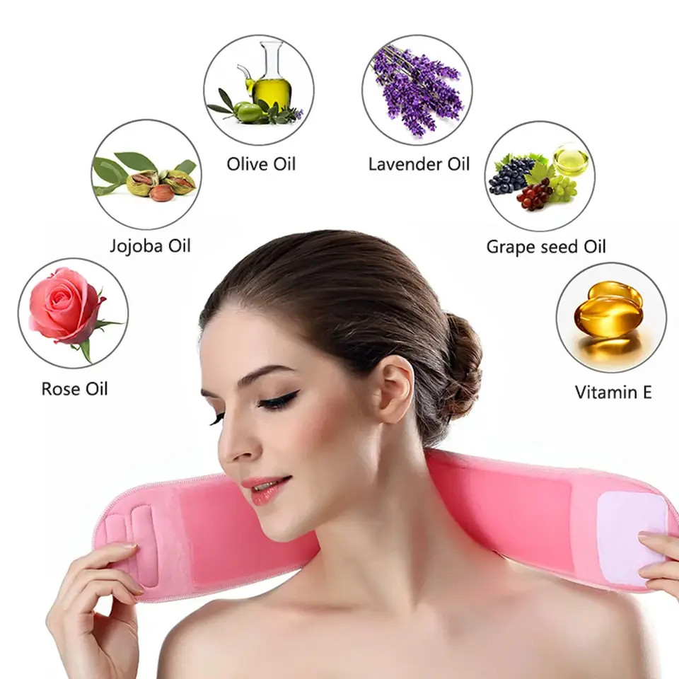 2x Anti Wrinkle Neck Pad, Resuable Silicone Pad Anti Aging Masks for Men & Women