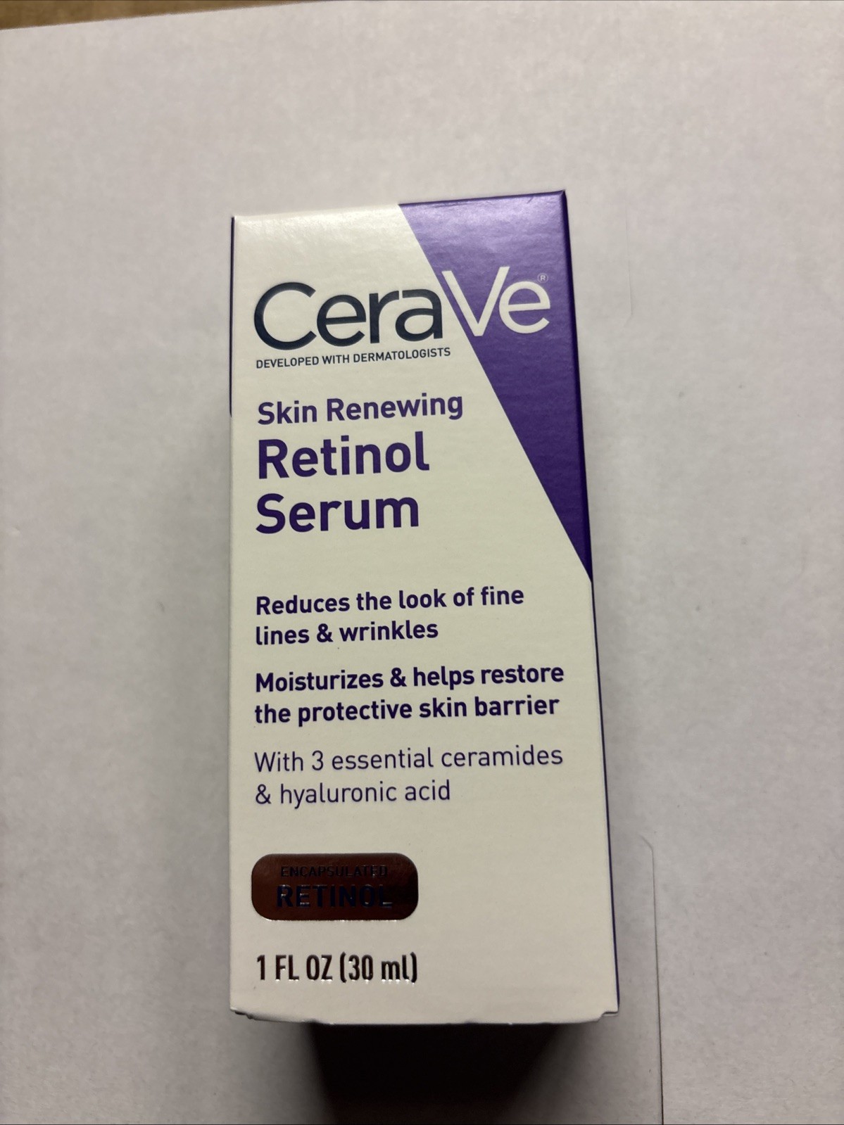 CeraVe Skin Renewing Retinol Serum 1 Fl Oz with Ceramides