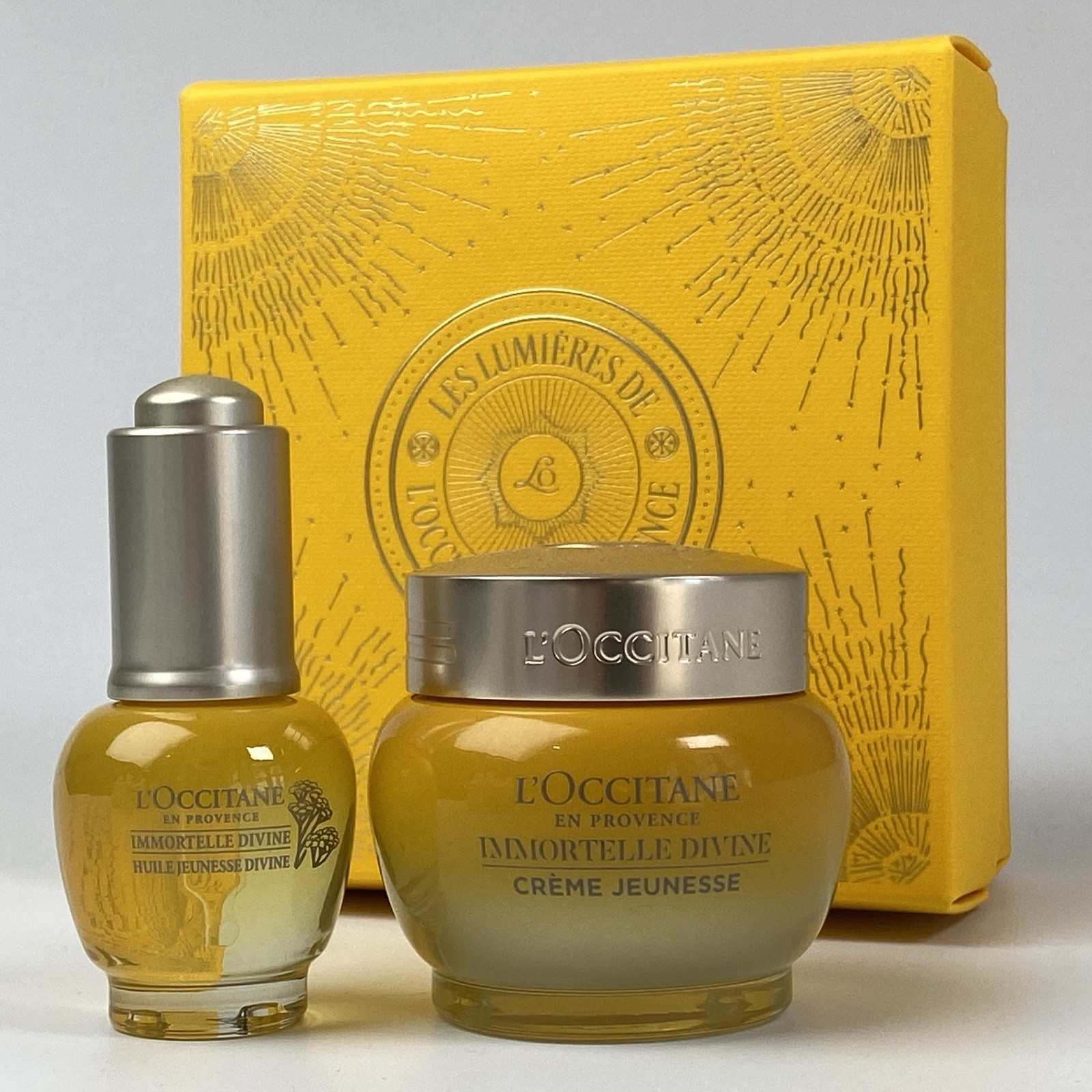 L’occitane Immortelle Divine Face Cream And Face Oil Gift Set Full Size