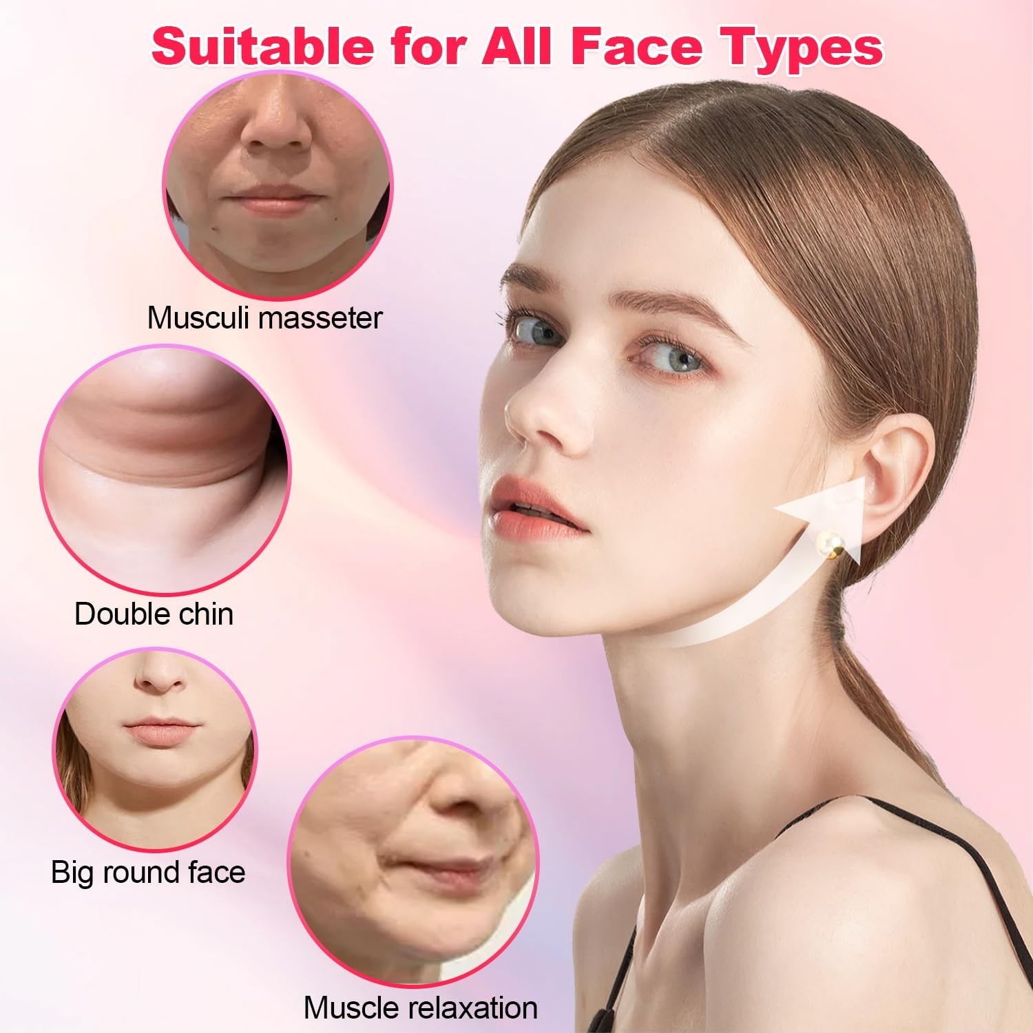 Double Chin Reducer & V Line Mask – Adjustable Chin Strap for Jawline Perfection