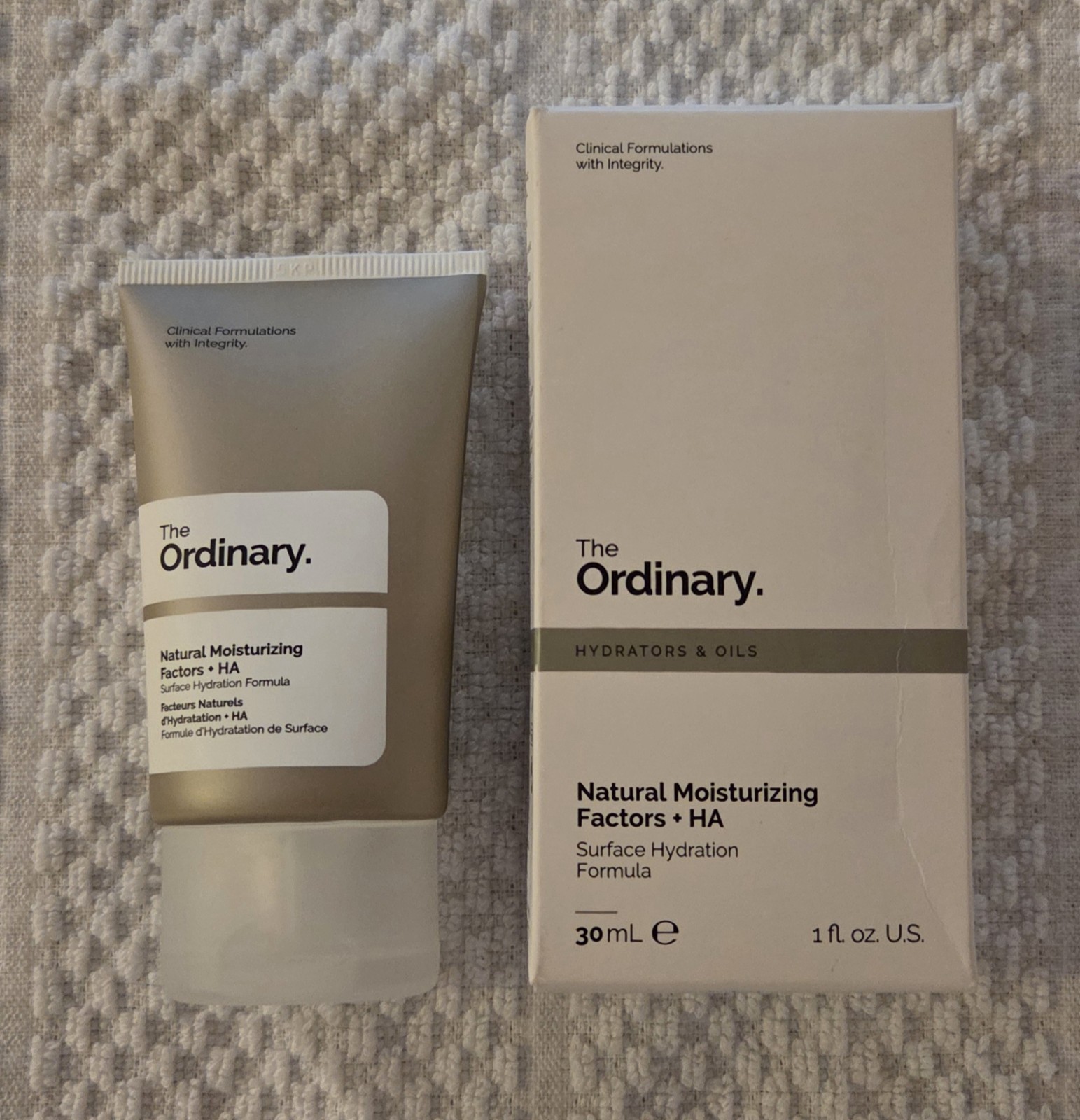 The Ordinary Natural Moisturizing Factors + HA 1oz /30ml NIB TWO Pack