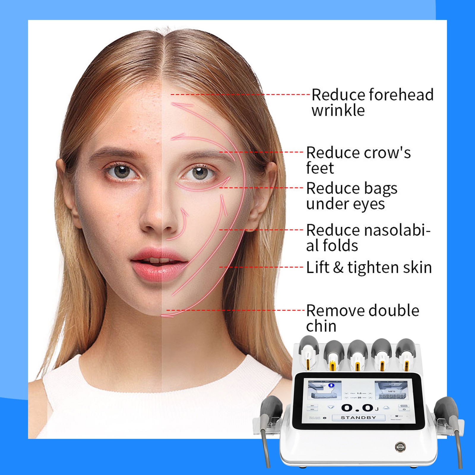 Professional 7D Beauty Machine for Facial Anti-Wrinkle Skin Body Firming Machine