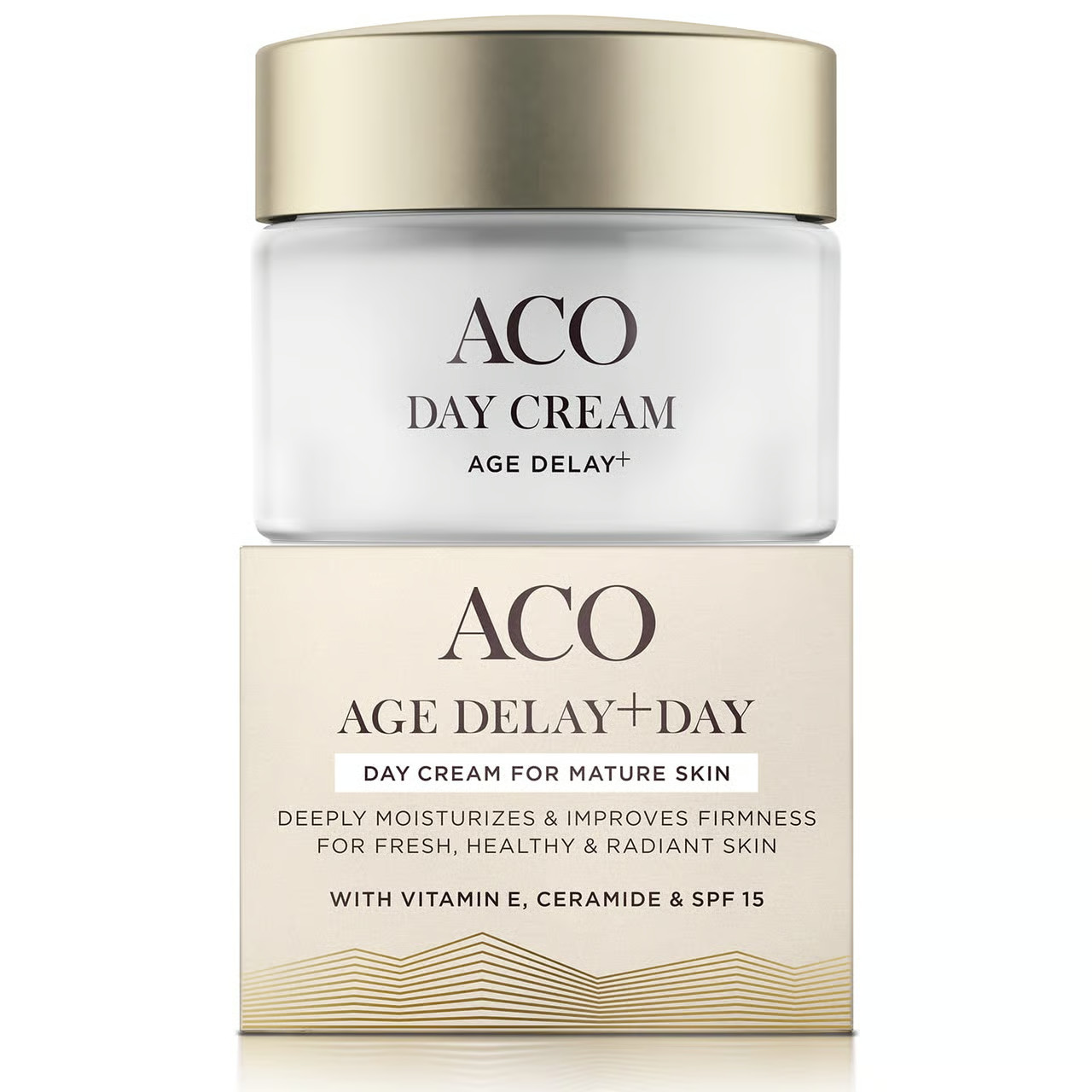 3 PACK – ACO Face Age Delay+ Day Cream – Anti-Ageing Facial Moisturizer