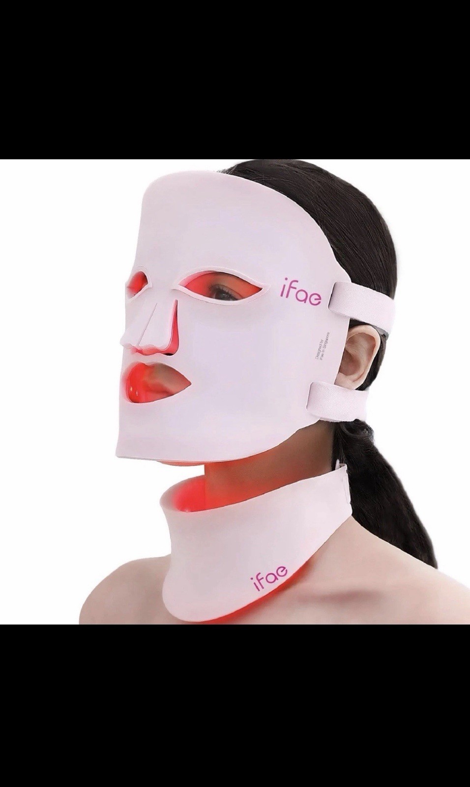 Aesthifae Red Light Therapy Mask for Face and Neck, 7 Colors with NIR Led Mask