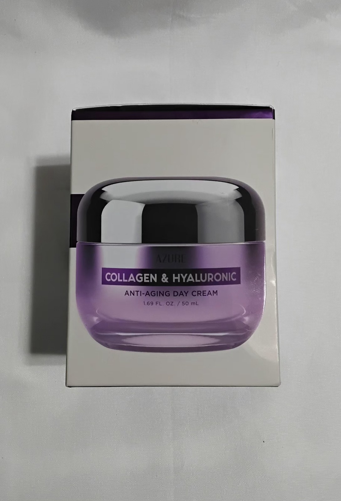 Azure Cosmetics Collagen & Hyaluronic Anti Aging Day Cream 1.69 FL. OZ. 1 Jar
