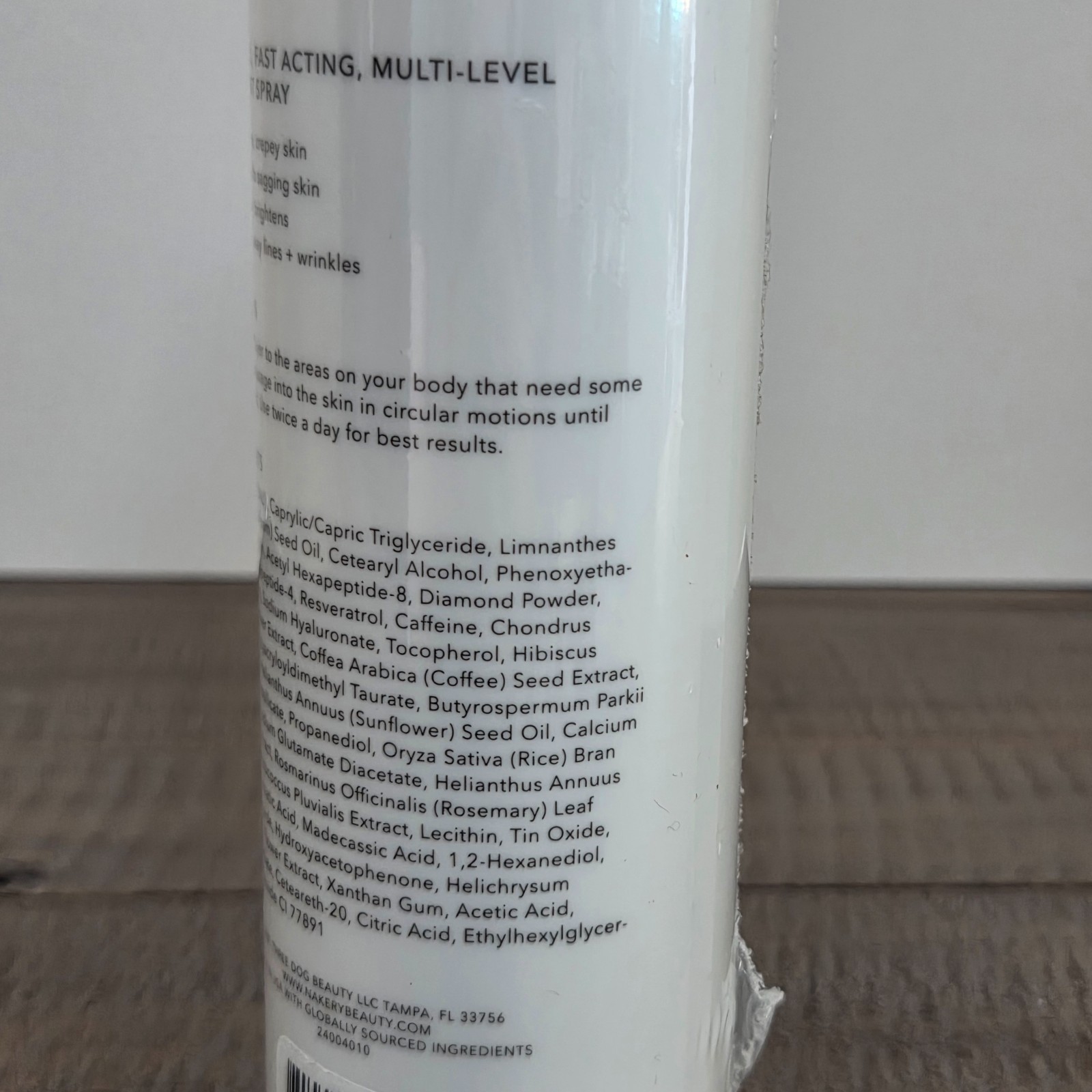Nakery Lift-TOX SkinFirm Body Firming & Tightening Spray, Unscented 250 mL