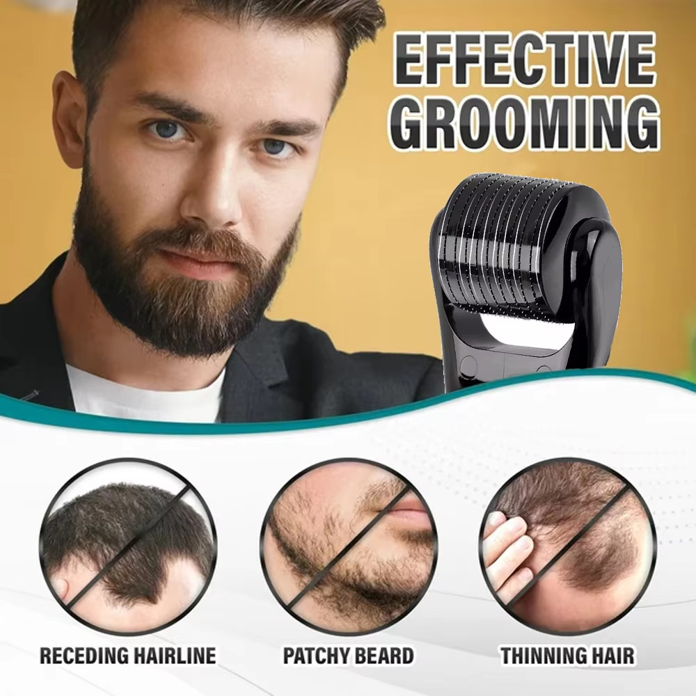 Beard Derma Roller For Hair Loss Beard Growth 0.25MM Titanium Derma Roller micro