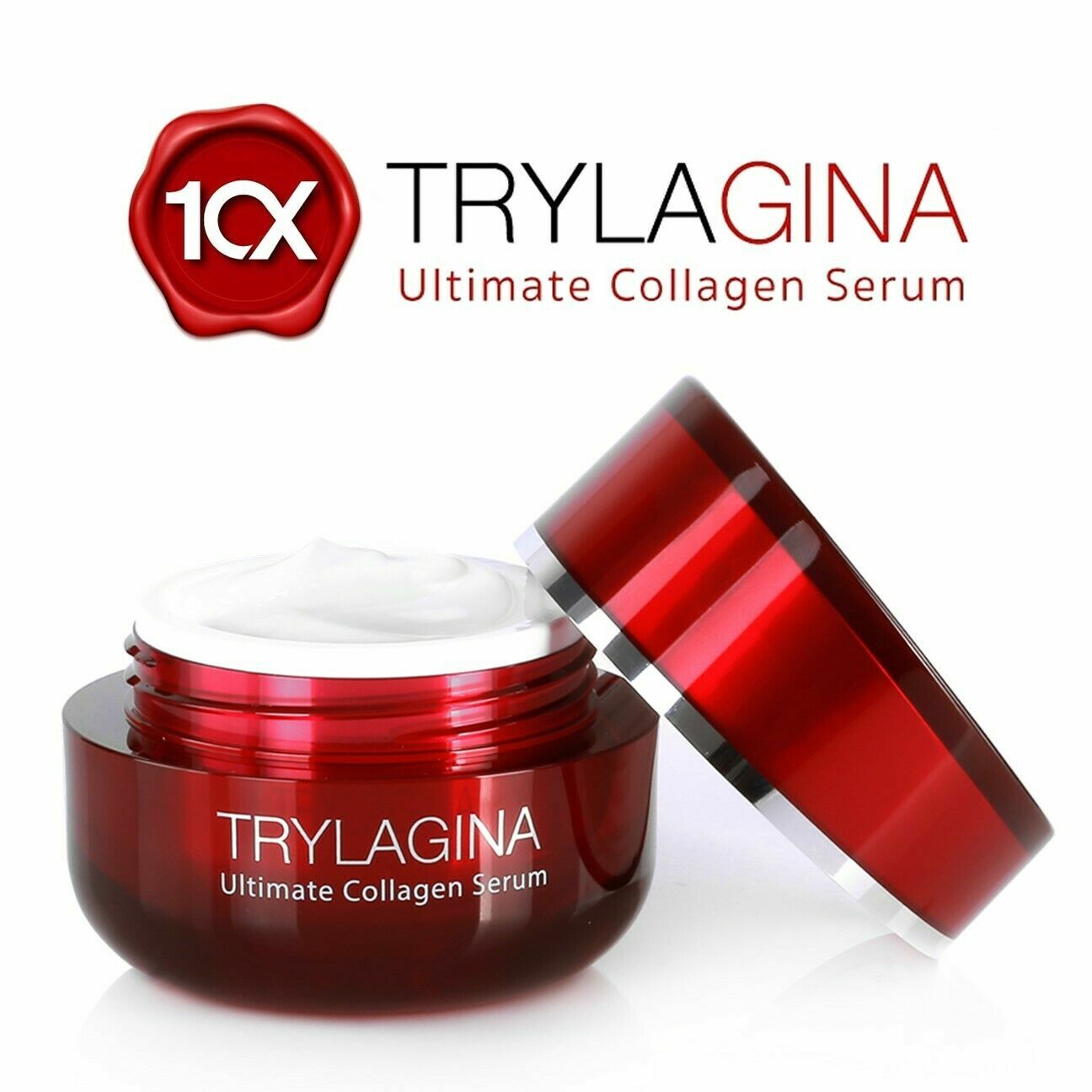 2X 30g TRYLAGINA 10X Collagen cream serum Best Face Skincare Anti-aging wrinkle