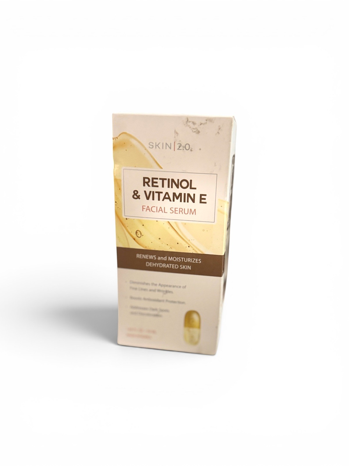 Retinol & Vitamin E Facial Serum Wrinkles Acne Scars Anti Aging Korean Skin Care
