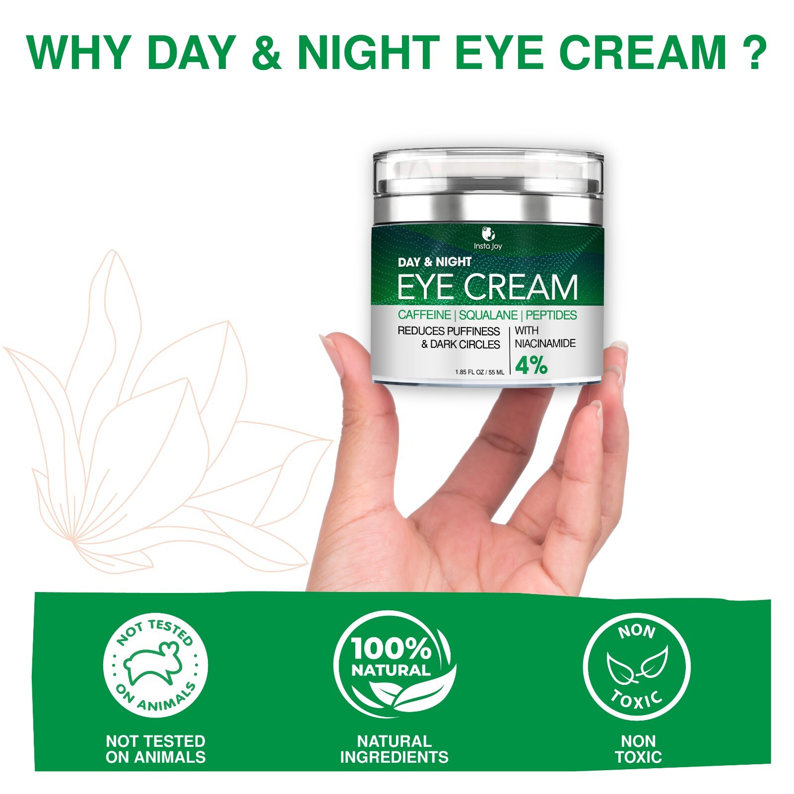 Eye Cream for Dark Circles & Puffiness, Day Night Bags Under Eyes Dark 16/12/25