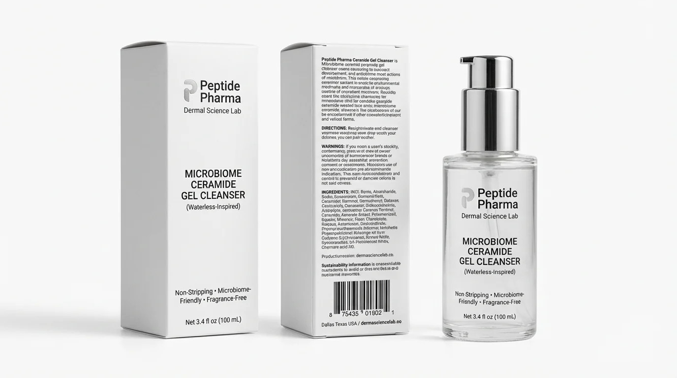 MicroBiome Ceramide Waterless Cleanser Biotic Barrier Ceramide Oil-to-Milk