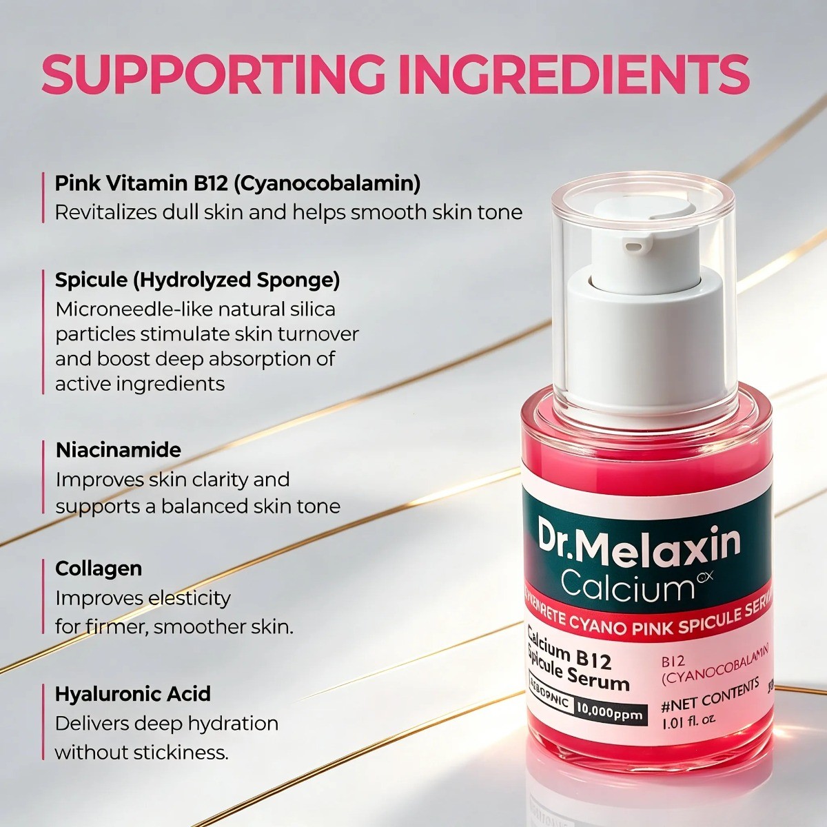 Dr. Melaxin Lumi Firm & Lift Duo–Cyano Pink Spicule & Picotonic for Skin Repair