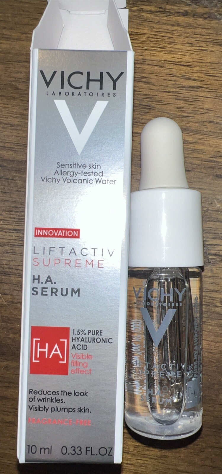 VICHY Liftactiv Supreme H.A Serum 1.5% Pure Hyaluronic Acid 10ml/0.33 Oz New Box