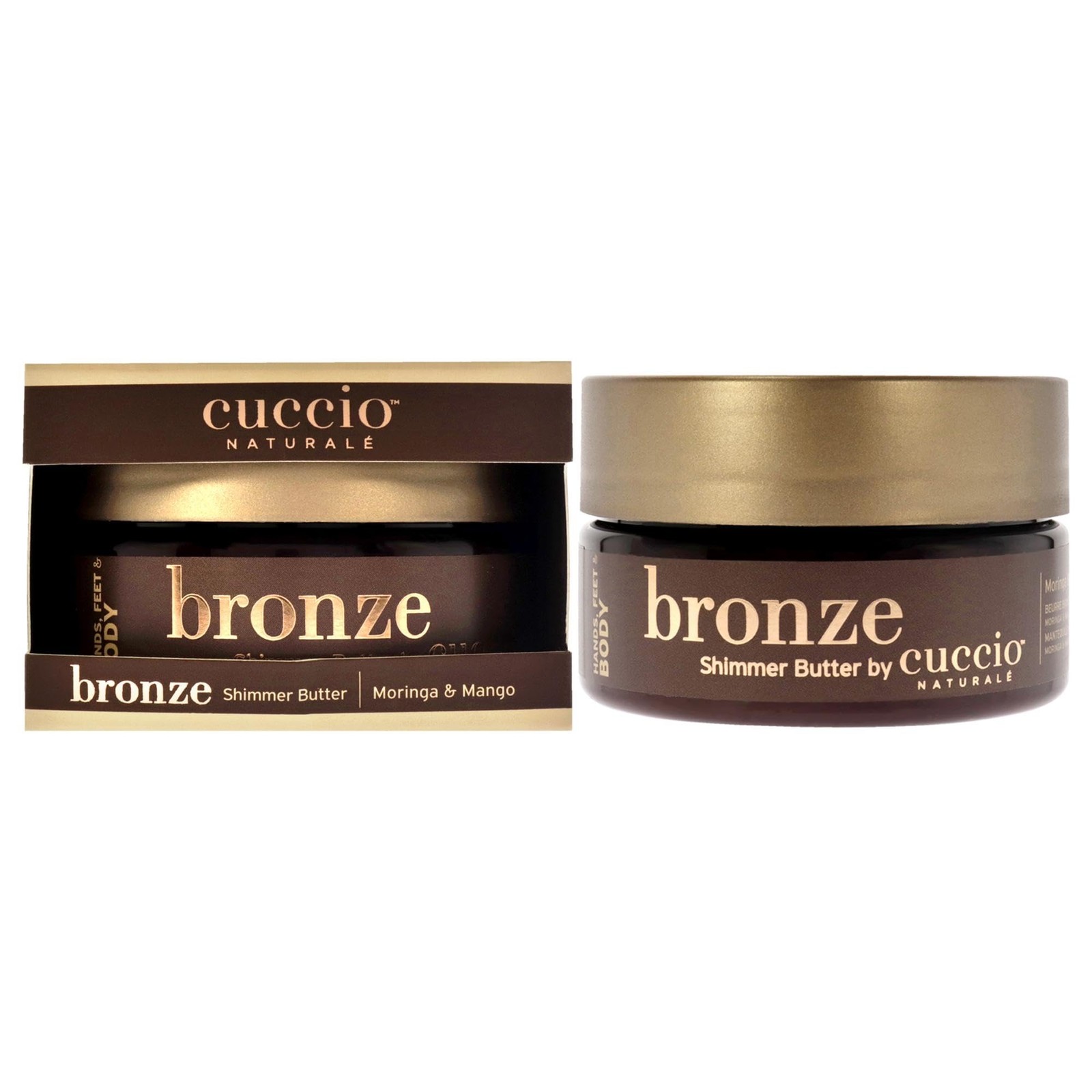 Cuccio Naturale Bronze Shimmer Butter – Hydrates Hands And Feet For Glow And