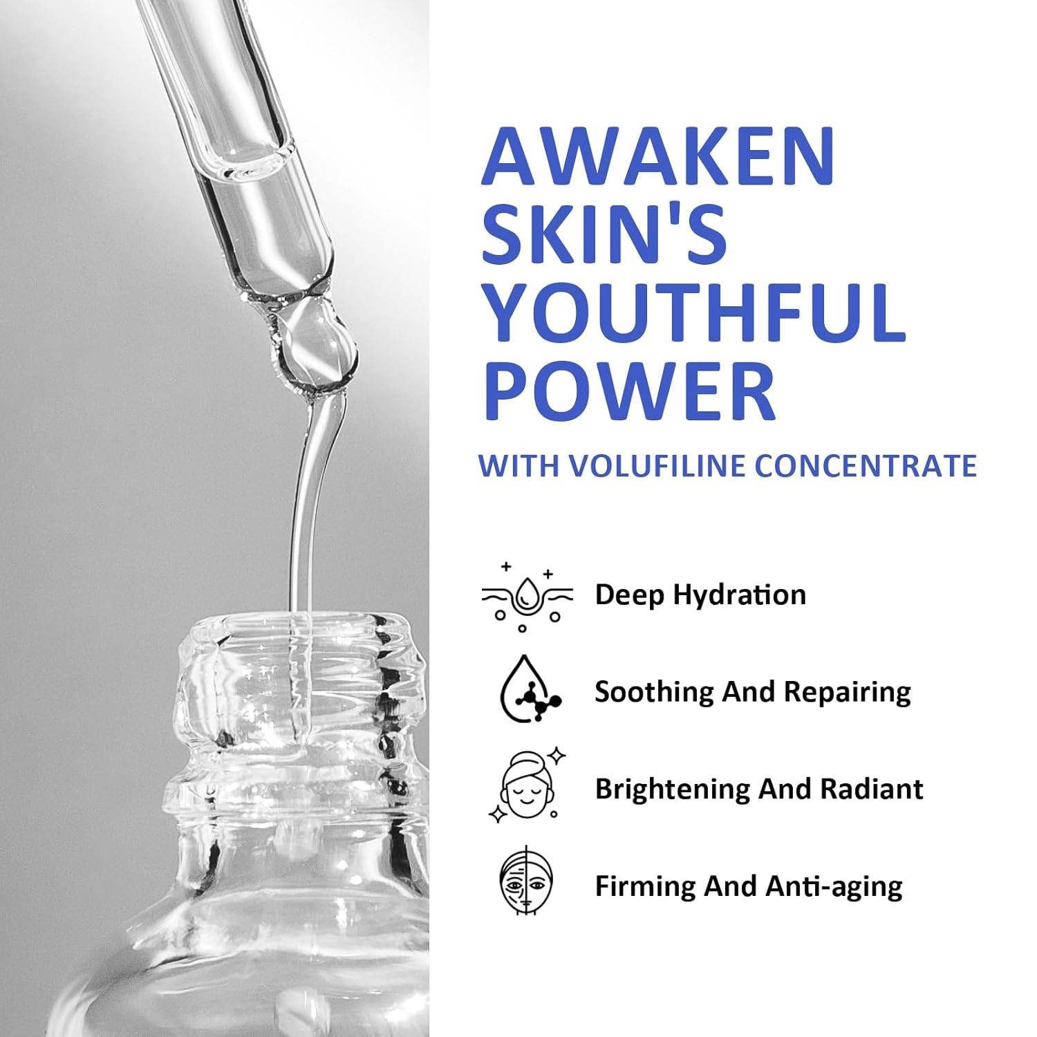Volufiline Serum Anti Aging Plumping Firming Face Body DIY Wrinkle Lift 30ml