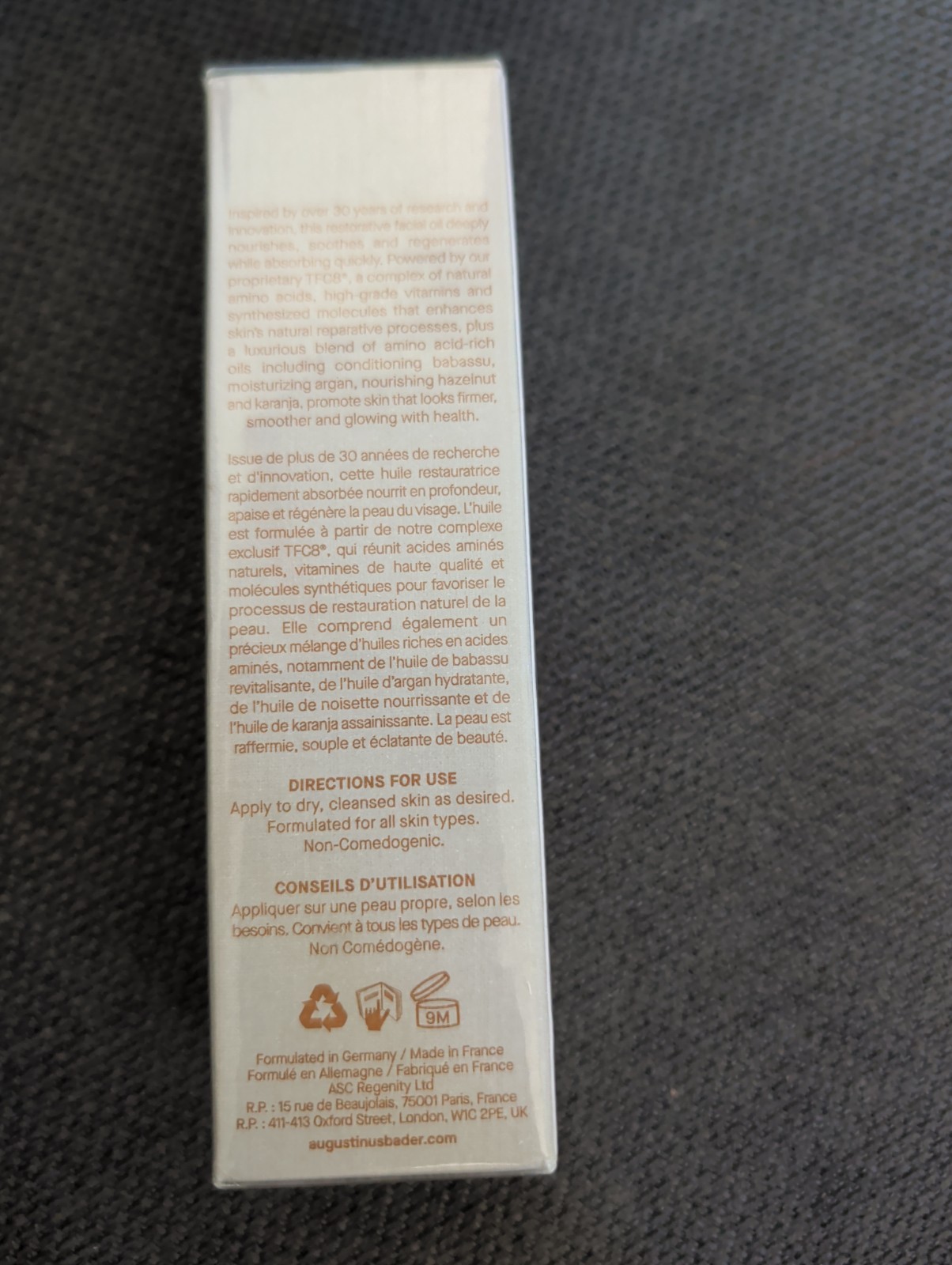 Augustinus Bader The Face Oil 30 mL/ 1 oz New & Sealed