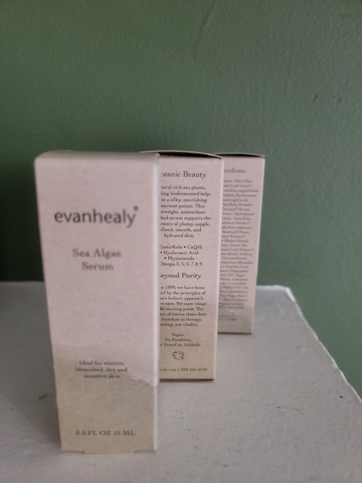 Evanhealy, SEA ALGAE Serum, Antioxidant Treatment, .5 fl oz, 10/2025, FREE Ship!