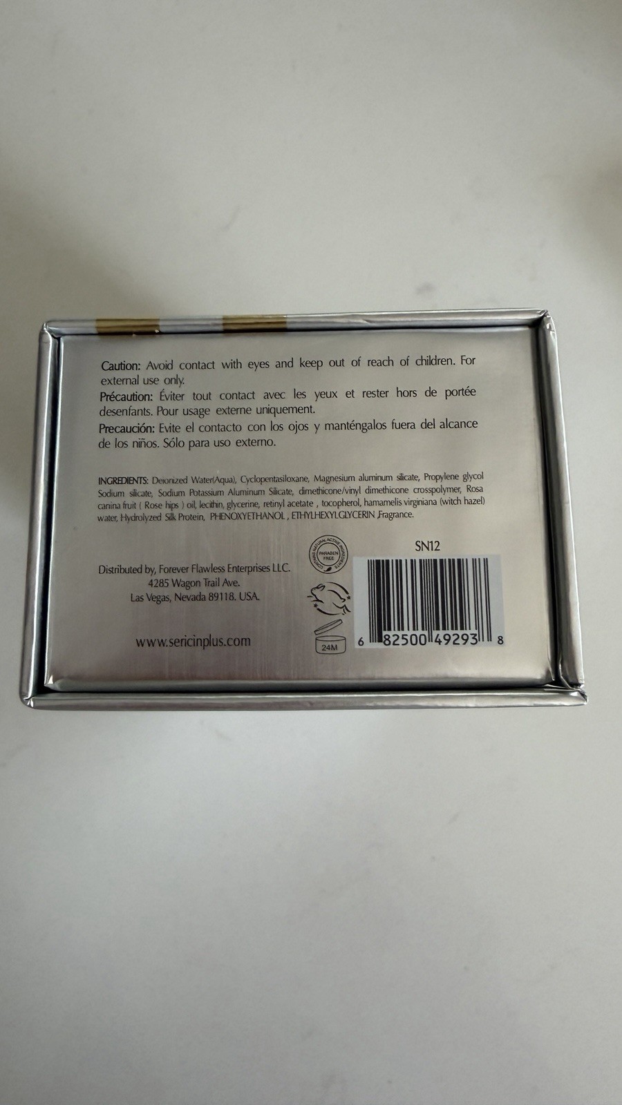 Sericin Plus Intensive Eye-Lift Micro Cream Instant Wrinkle Filler