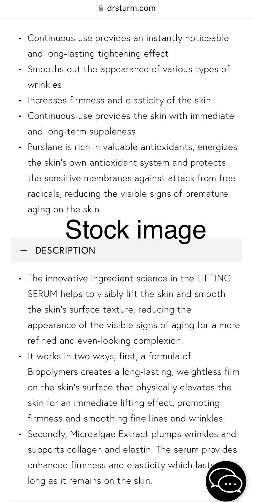 Dr. Barbara Sturm, LIFTING SERUM, .06/oz/2ml, 5 Pieces, .3 Oz Total