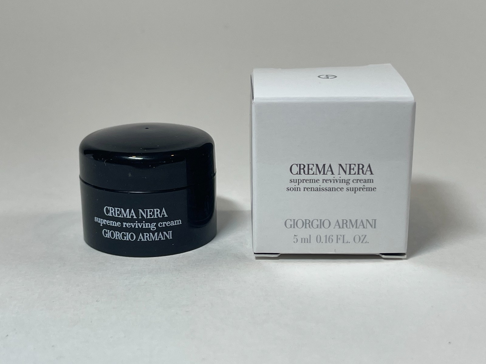 Giorgio Armani Crema Nera Supreme Reviving Cream Mini 0.16 fl oz | 5 ml New