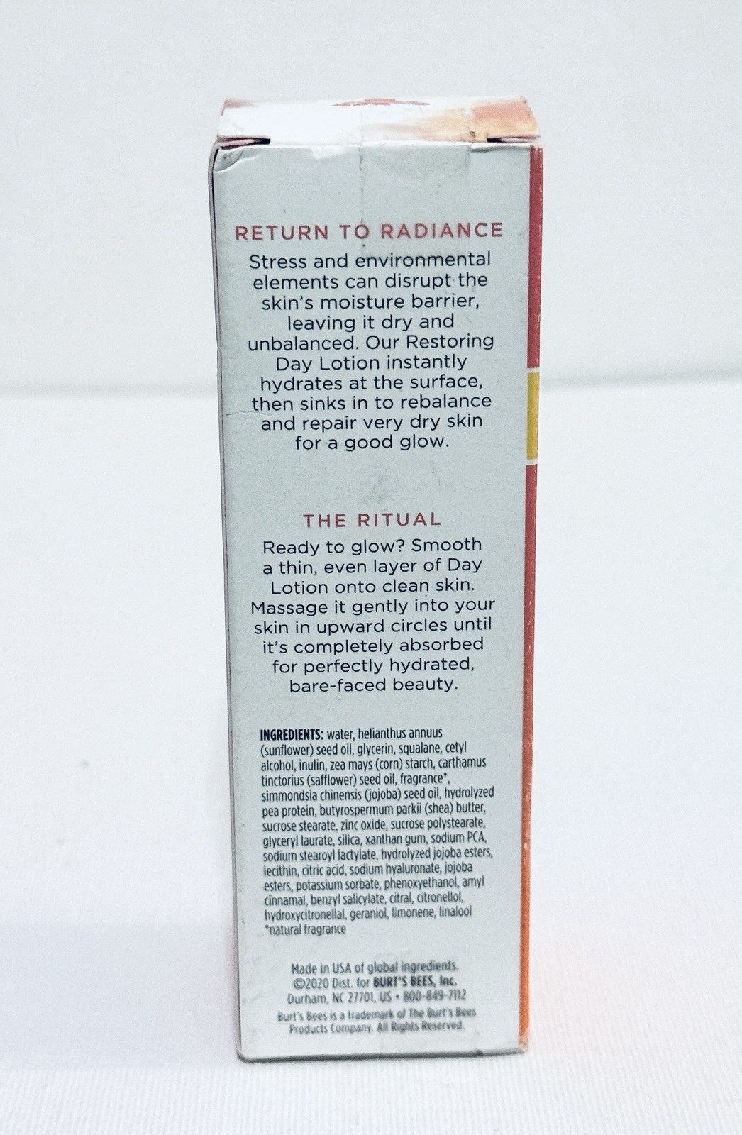 Burt’s Bees Truly Glowing Day Lotion hydrate glow complex hyaluronic acid 1.8oz