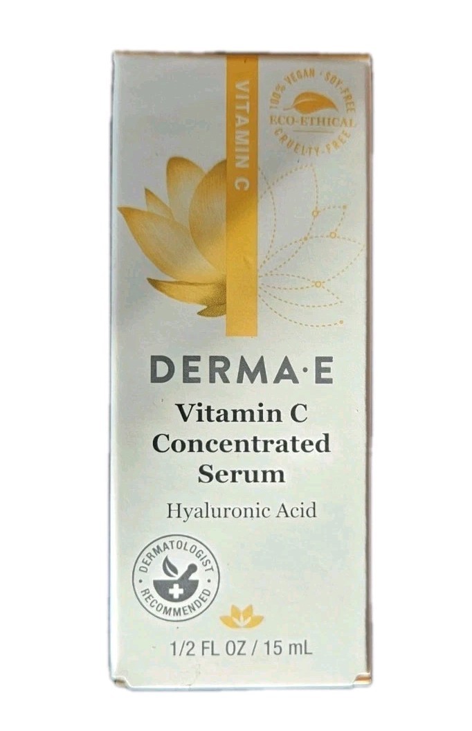 Derma E Vitamin C Concentrated Serum 15 ML NIB Expires 10/2026