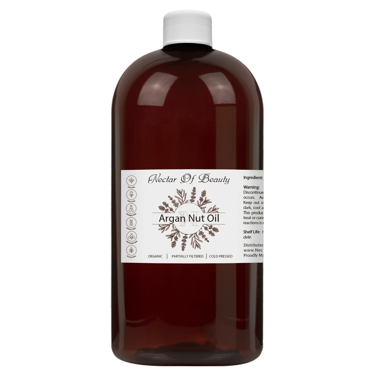 Argan oil 100% pure unscented organic partial filter morocco 32 hair skin face