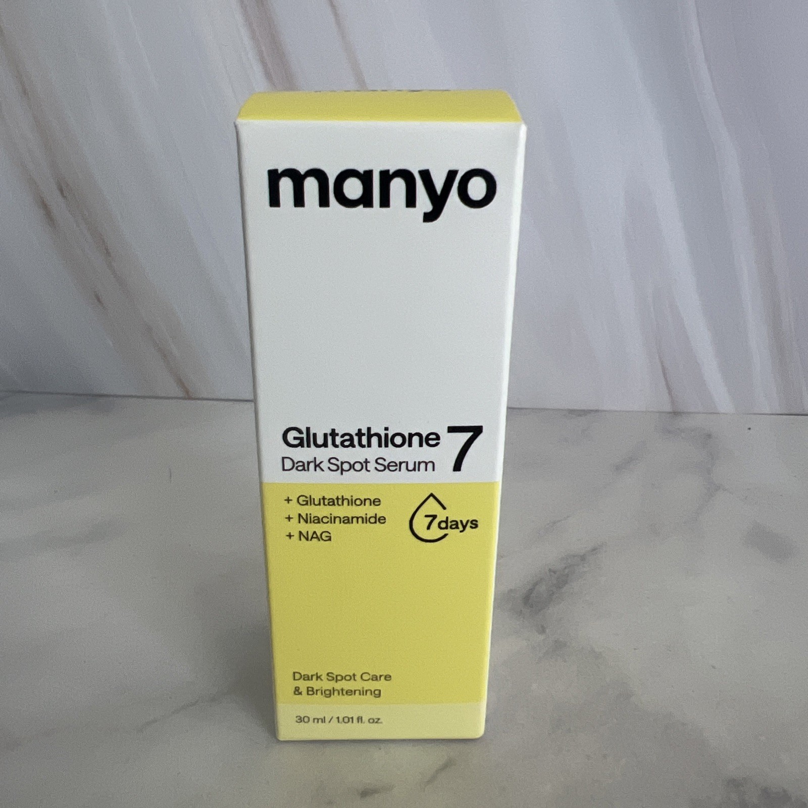 MANYO Glutathione 7 Dark Spot Serum, Niacinamide Serum for Uneven Skin Tone, …