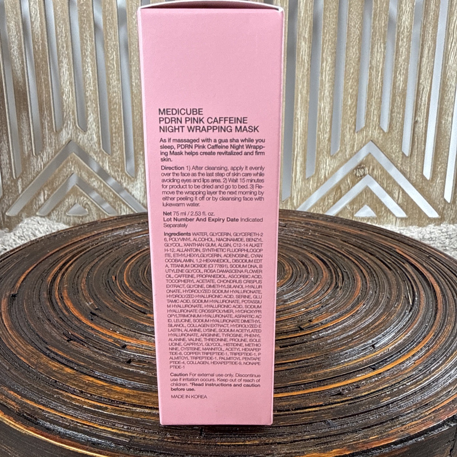 Medicube PDRN Pink Caffeine Night Wrapping Mask 75ml Nighttime Skin Care