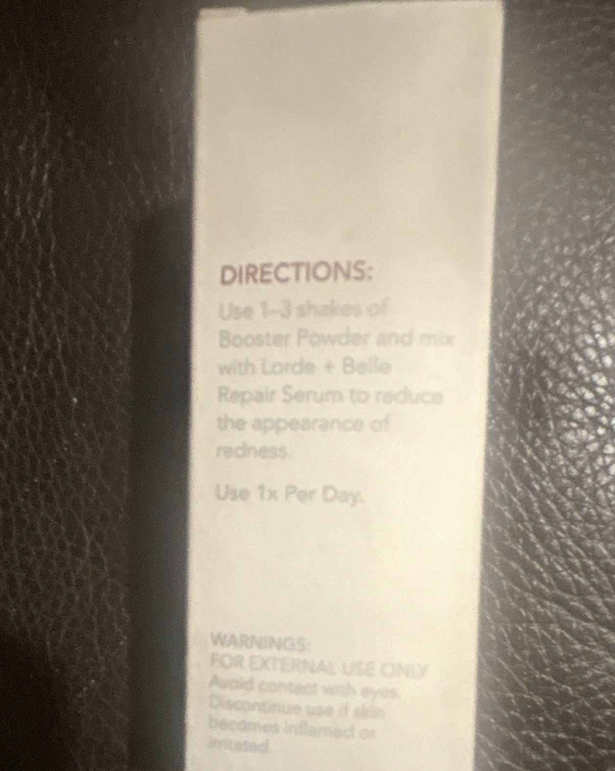 Lorde + Belle Redness Relief Booster Powder, Licorice + Edelweiss, 0.3 fl oz