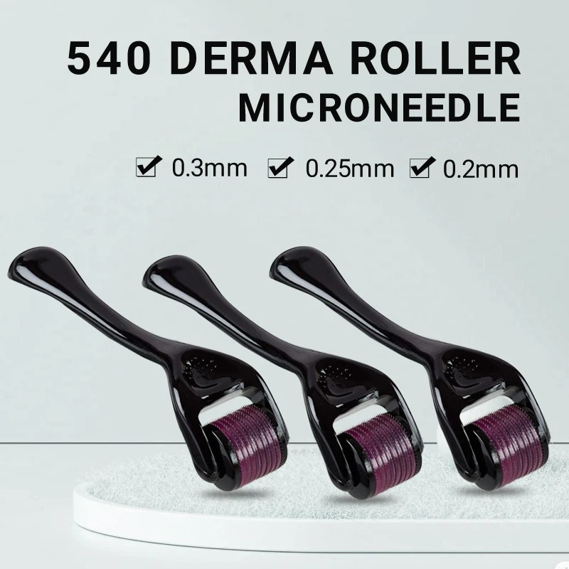 0.5mm 1mm 1.5mm 2.0mm 540 Microneedle Scar Derma Roller Dermaroller