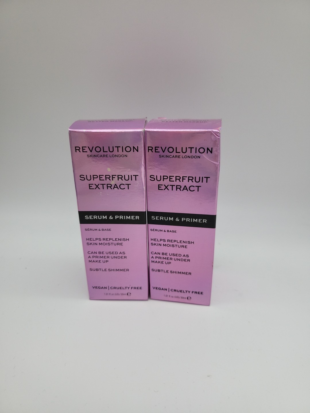 Revolution Superfruit Extract Serum & Primer 1.05 fl oz Pack Of 2