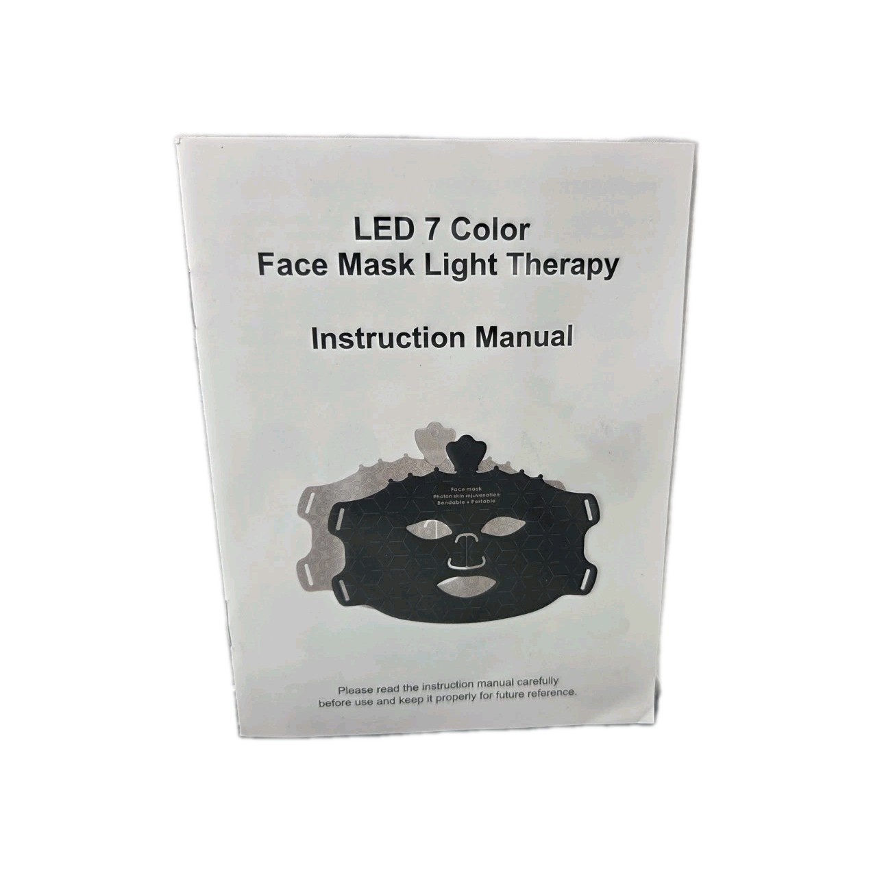 7-Color LED Light Therapy Mask, Wireless Green Silicone Face Mask for Red Light