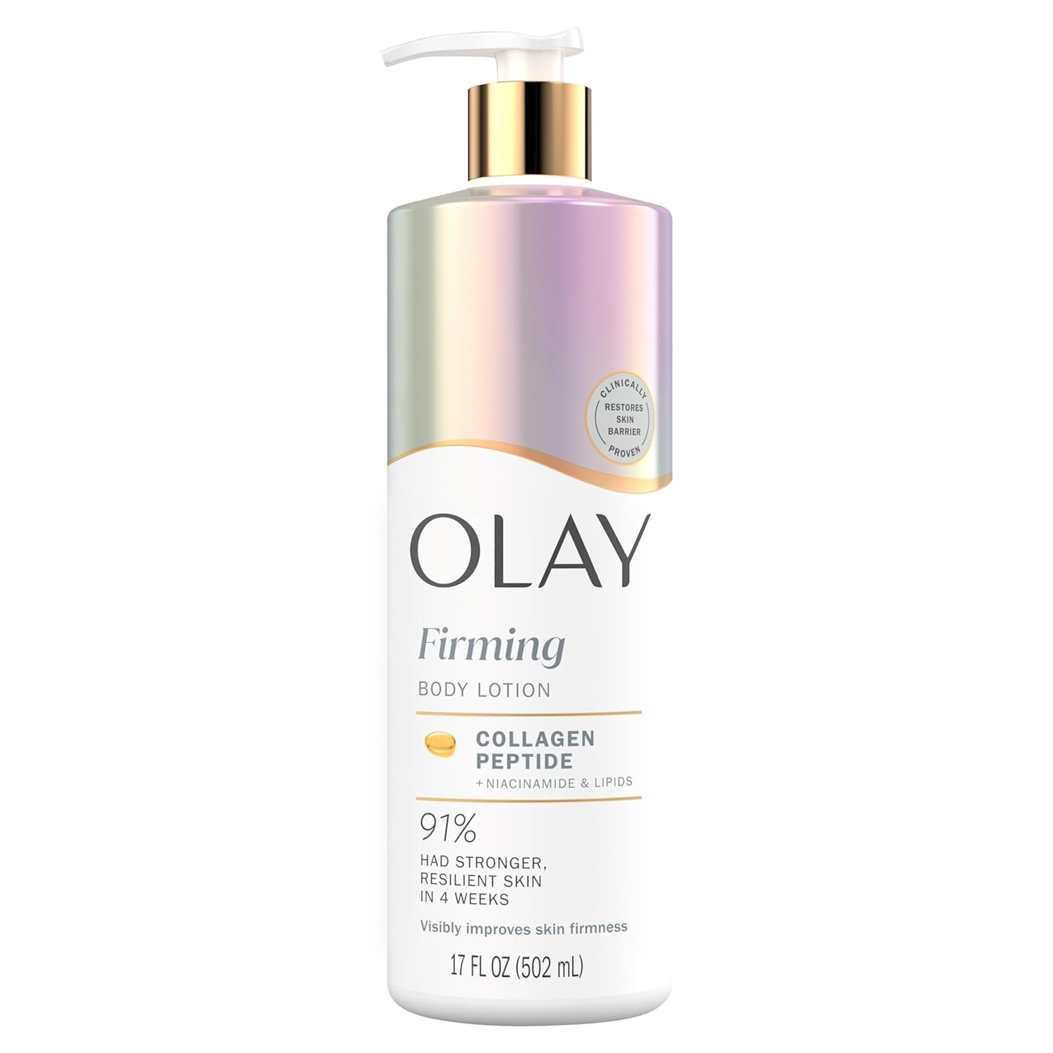 Olay Body Lotion for Women, Firming with Collagen Peptides Serum, Visibly Firmer
