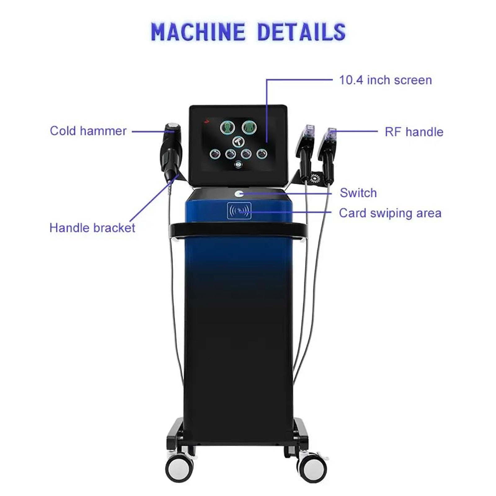 2026 Professional M8 Fractional Gold RF Beauty Spa Machine Face Lift Morpheus