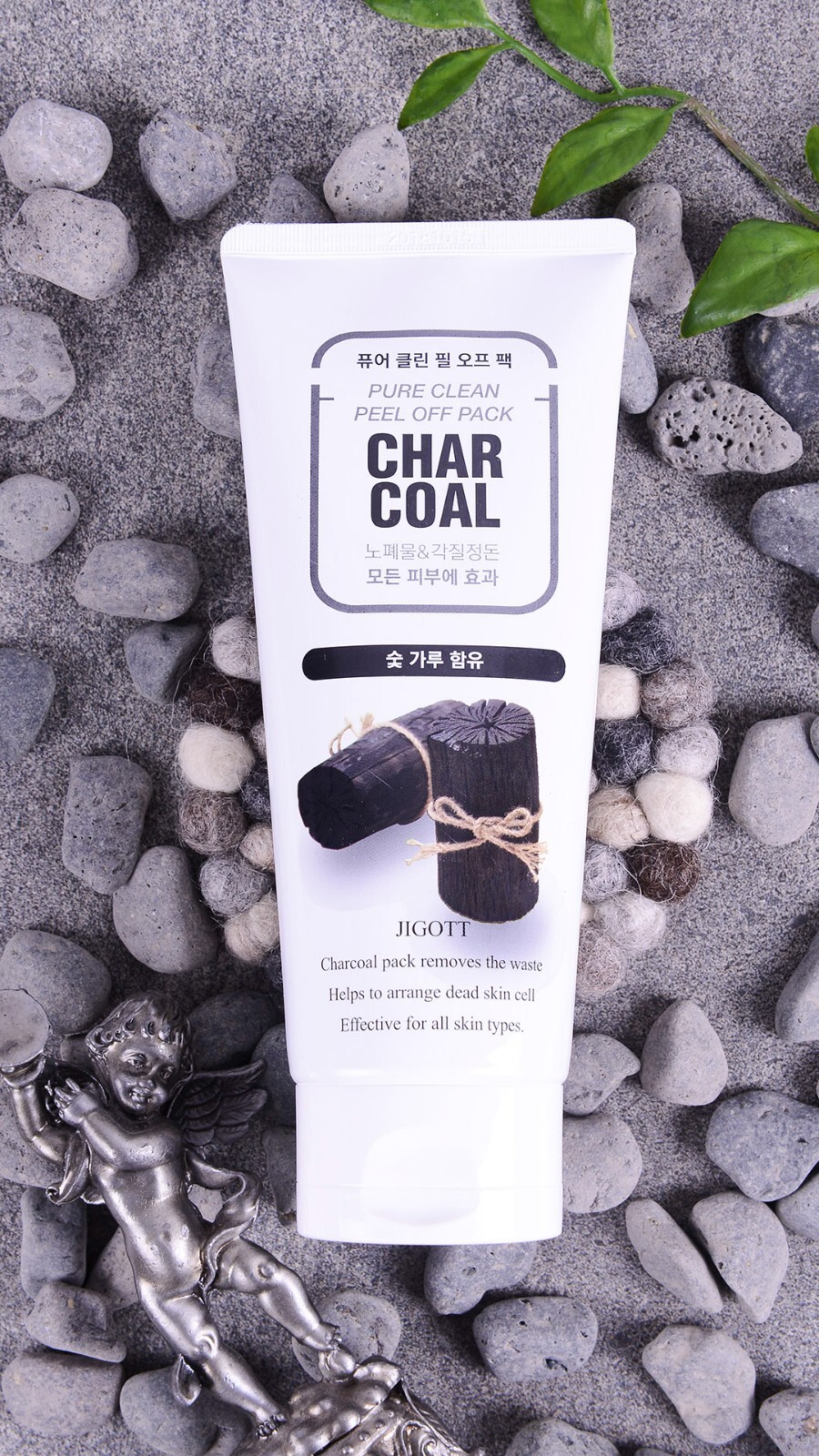 [Jigott] Charcoal Pure Clean Peel Off Pack (180ml) – Official K-Beauty
