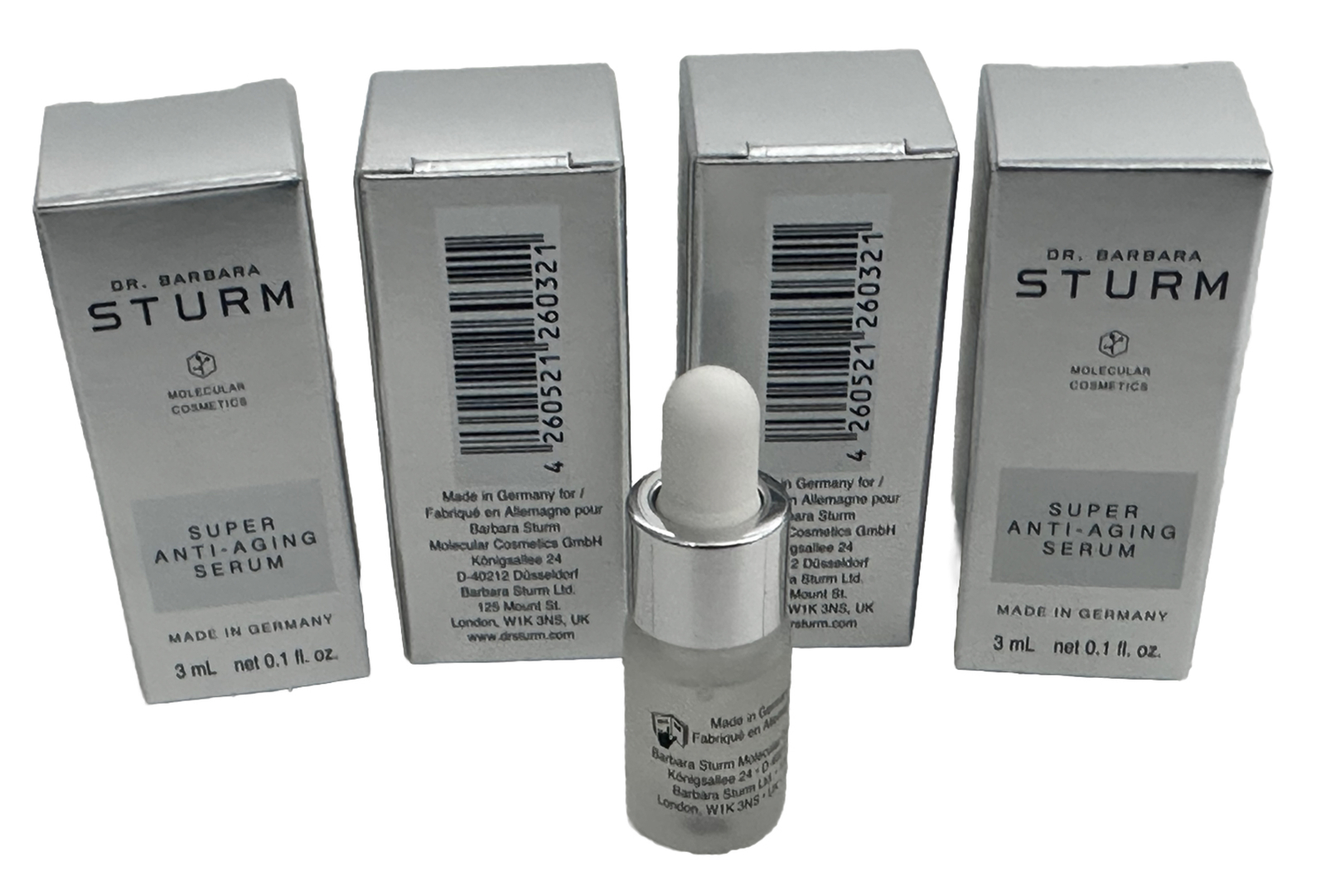 lot 4 Dr Barbara Sturm Super Anti Aging Serum 0.1 fl oz each small bottle NIB