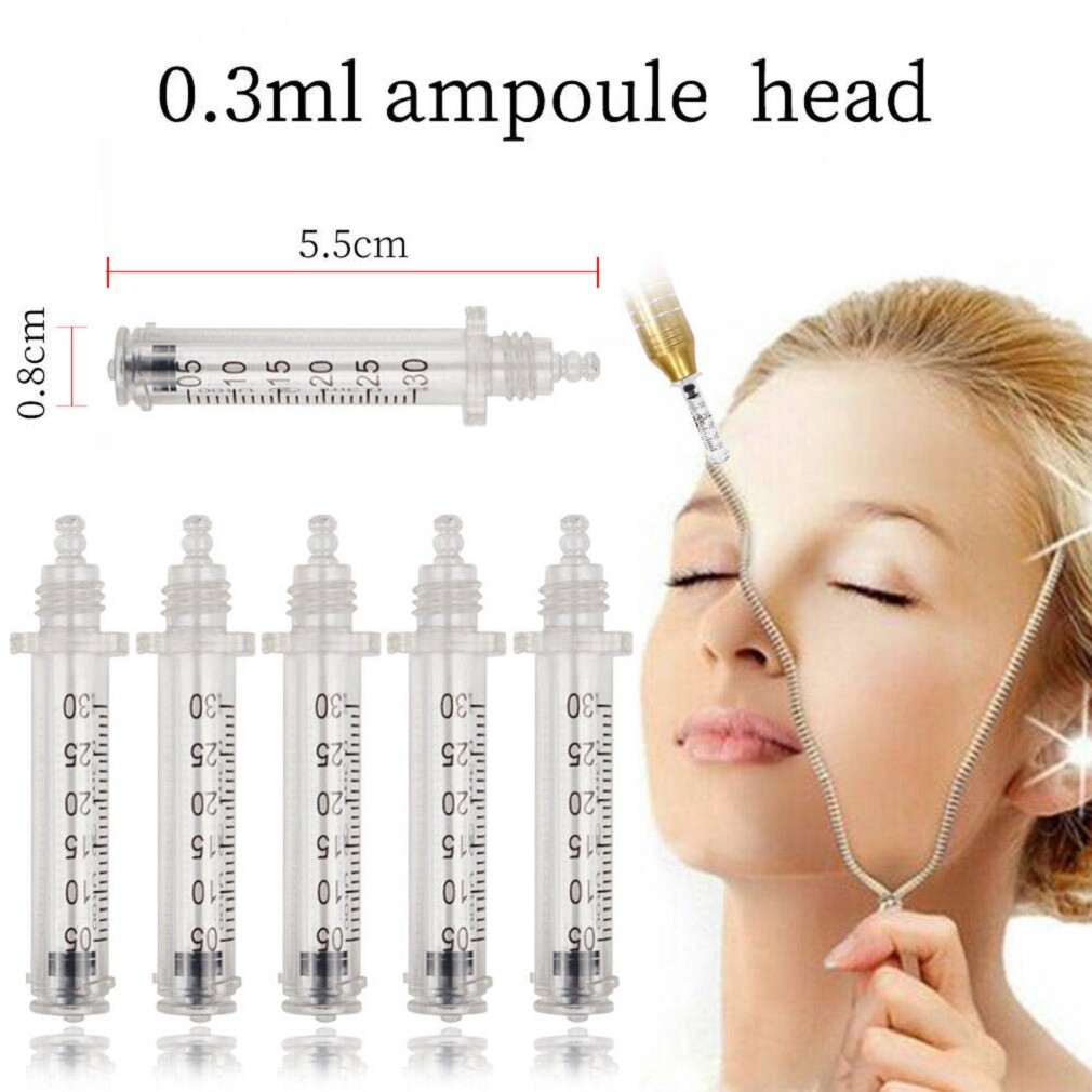 10PCS Replacement 0.3ML Disposable Ampoule Tubes For Skin Care Beauty Device Pen