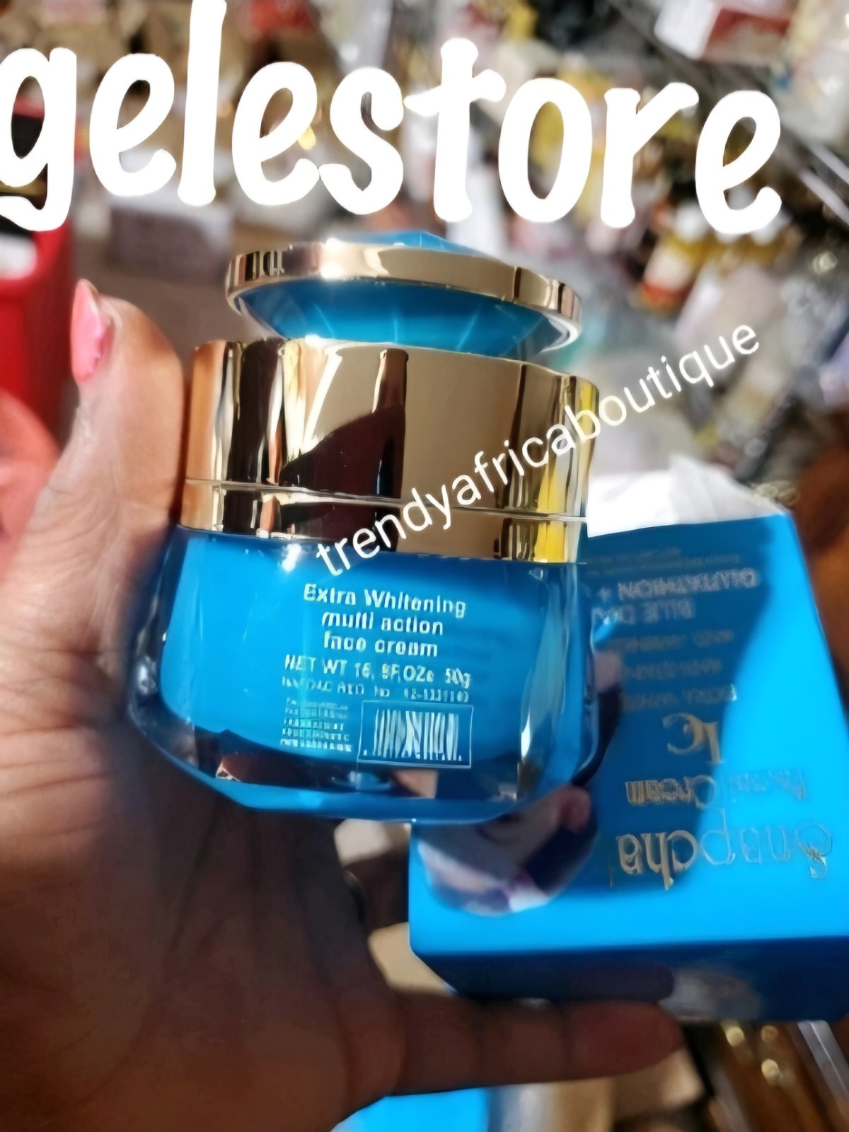 Snapchat Diamant Blue Glutathion & Collagen Face Cream. X1 Jar