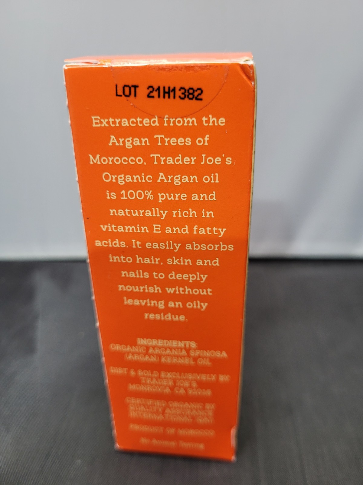 TRADER JOE’S 100% ORGANIC ARGAN OIL 1.7 Oz Nourish Skin Hair Nails Naturally NEW