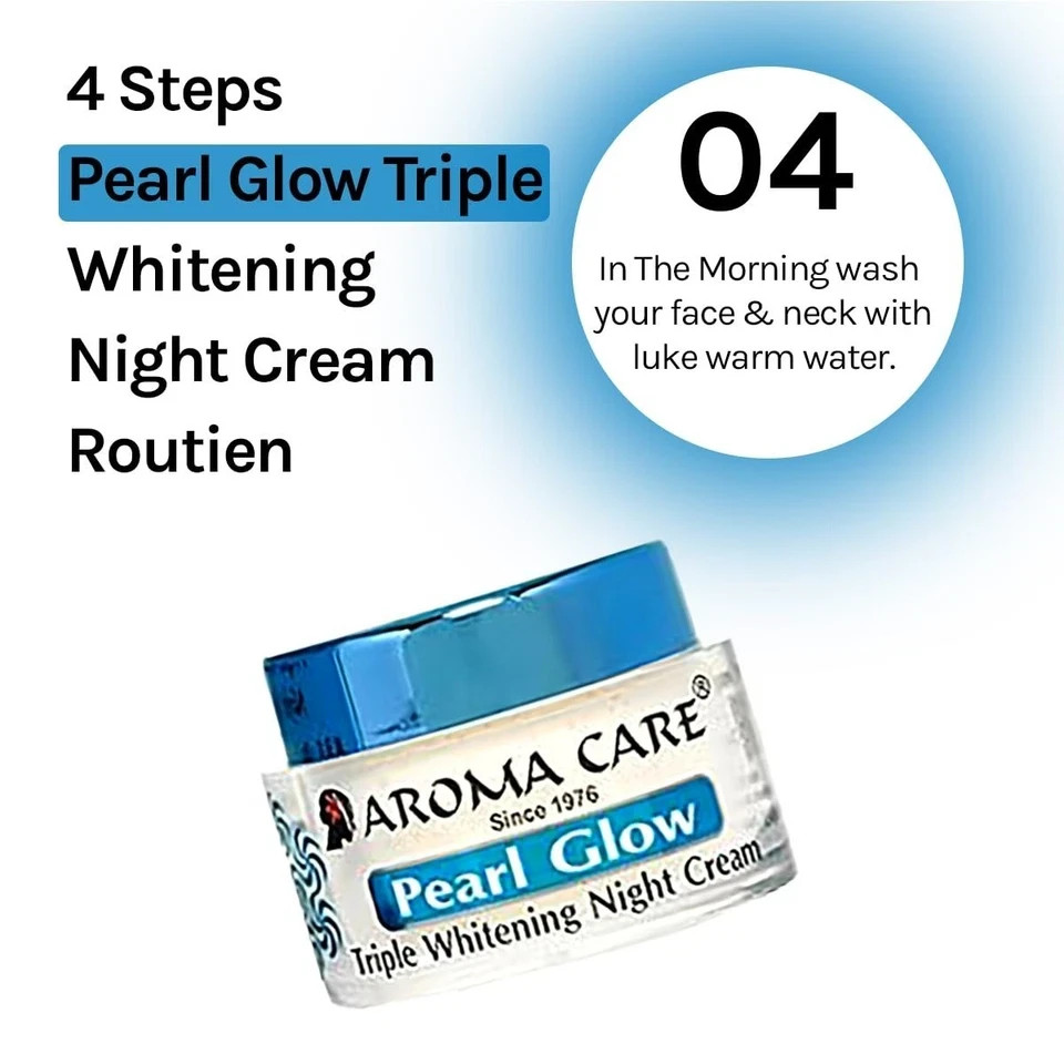 Aroma Care Pearl Glow Night Cream 15gm Brightening Anty Wrinkle Moisturizing Pro