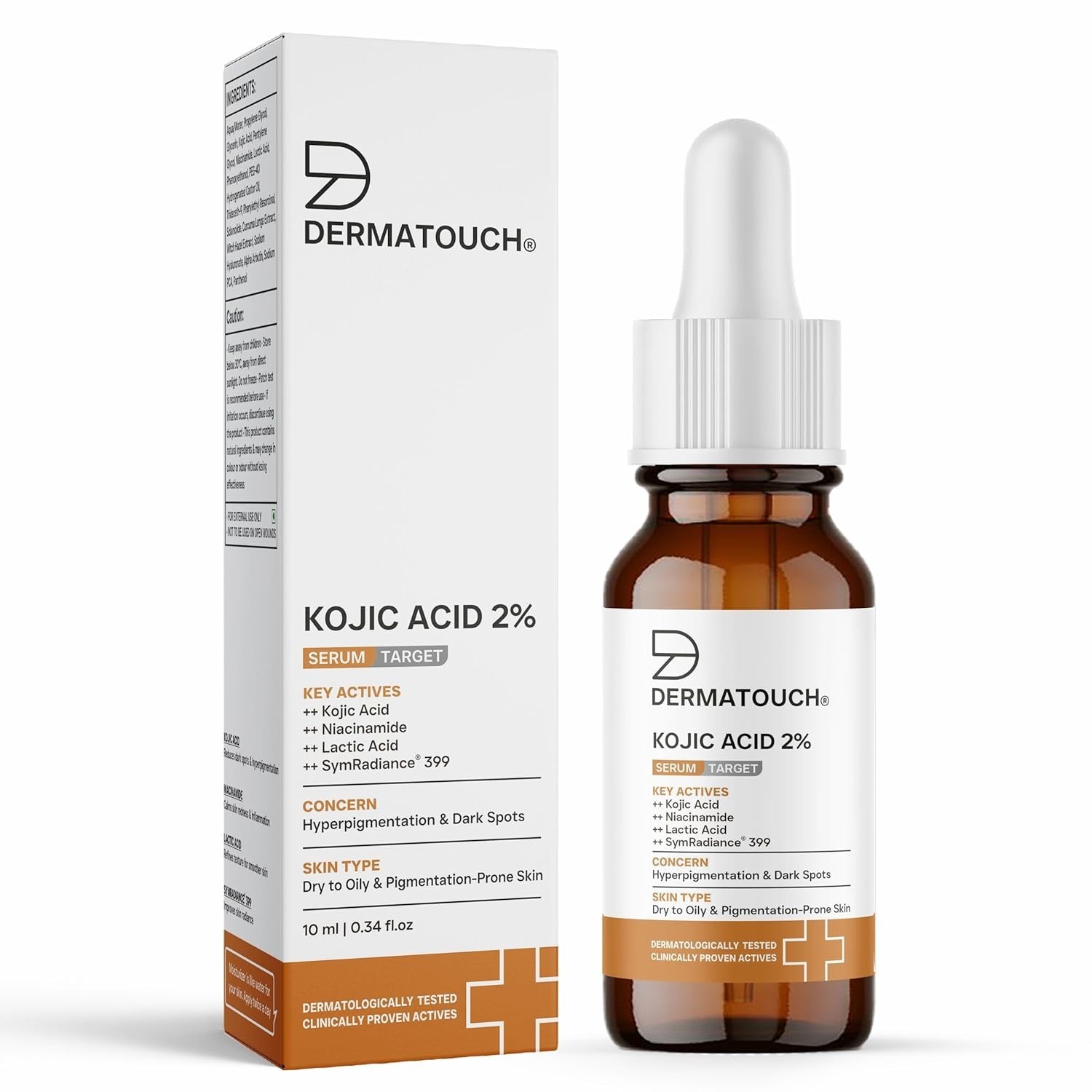 DERMATOUCH Kojic 2% Serum Dark Spots For Both Men & Women 10ml