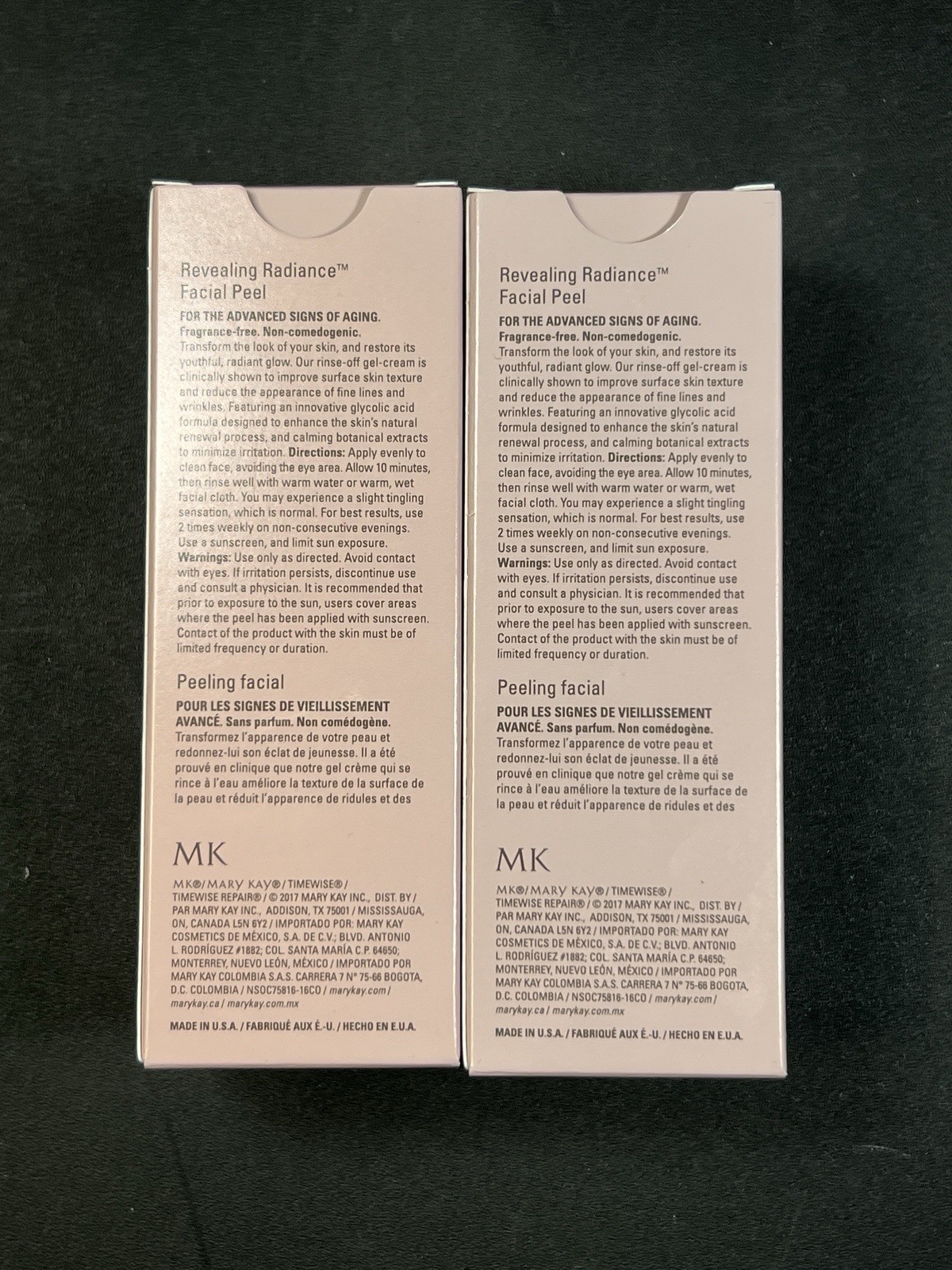 LOT OF 2 Mary Kay Timewise Repair Revealing Radiance Facial Peel 1.7 oz 088897