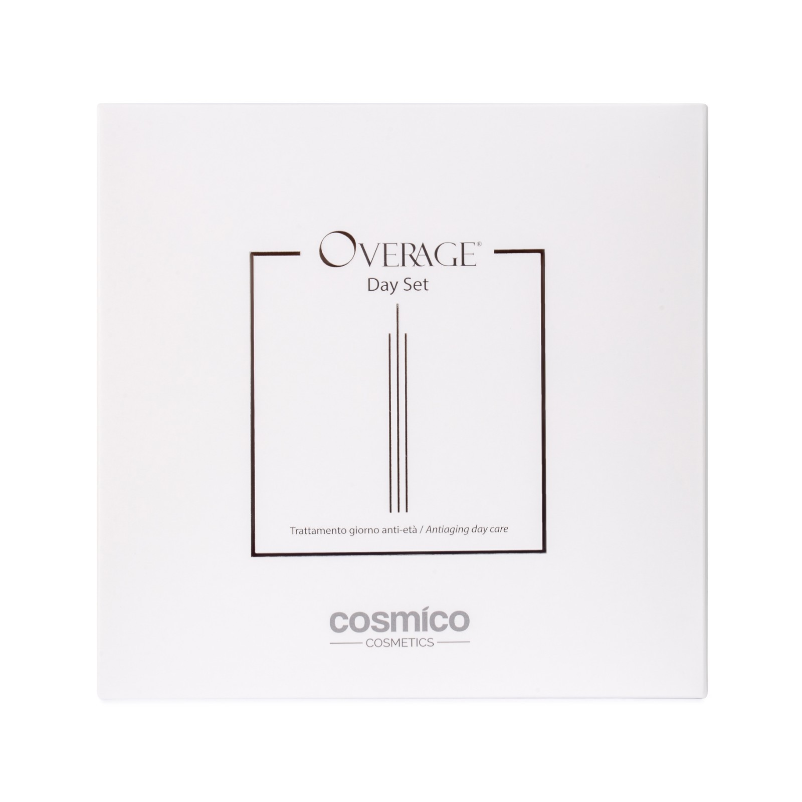 Overage Anti Aging Skincare Set Cosmico Firming Day Cream Cleanser Eye Bundle