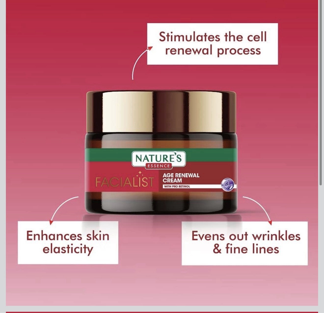 Nature’s Essence Age Renewal Face Cream 45g | Anti-Aging | 0.3% Pro-Retinol