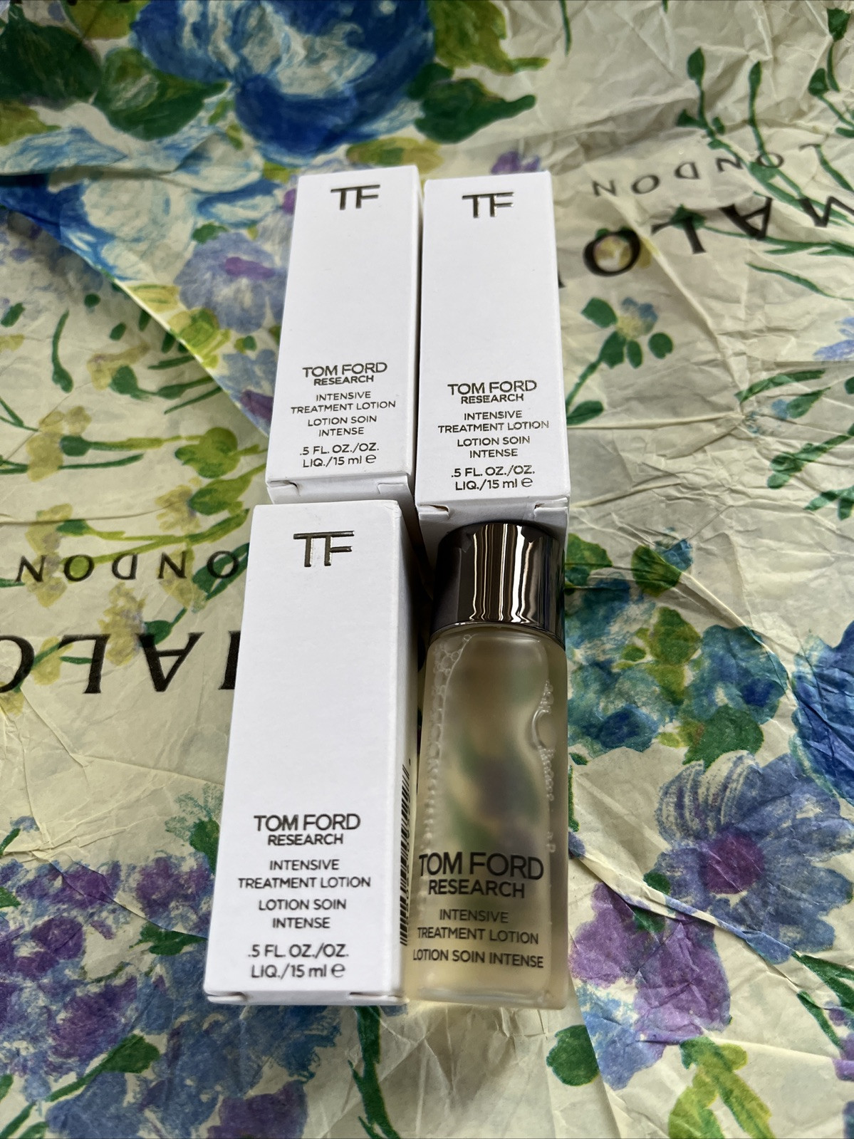 3 X TOM FORD RESEARCH INTENSIVE TREATMENT LOTION 0.5oz/15ml EACH NIB
