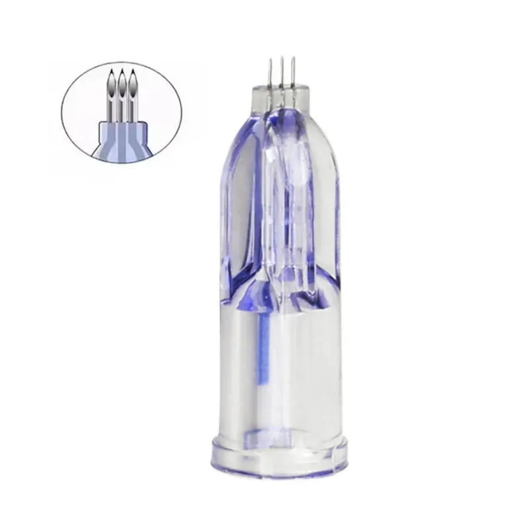 3 Pin Crystal Multi-Tips 1.5MM Replacement Needle For Facial Skin Tool ( 3 Pcs)